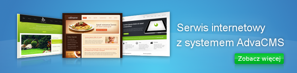 Serwis internetowy z systemem AdvaCMS